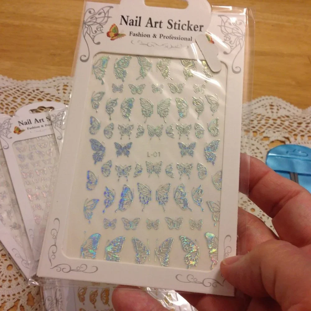 Butterflies  Nail Art Bundle with Tools, new items